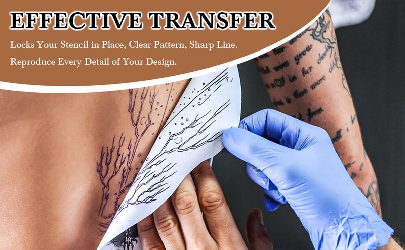 SHIELD PLUS Stencil Stuff Long Lasting Tattoo Stencil Primer Solution with Dynamic Blk (Black) Tattoo Ink (1oz / 30ml) Combo Kit | Shield Plus Professional Vegan Tattoo Supplies (2pcs) - Image 3