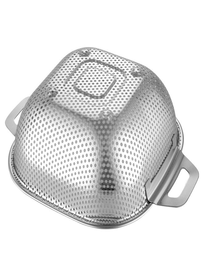 LEKORED Multipurpose Stainless Steel Colander Strainer Drainer with Handle for Rice Fruits Vegetable Noodles Pasta Beans Grains Washing Filter Basket for Kitchen Bowl Storing and Straining Purpose - Image 4