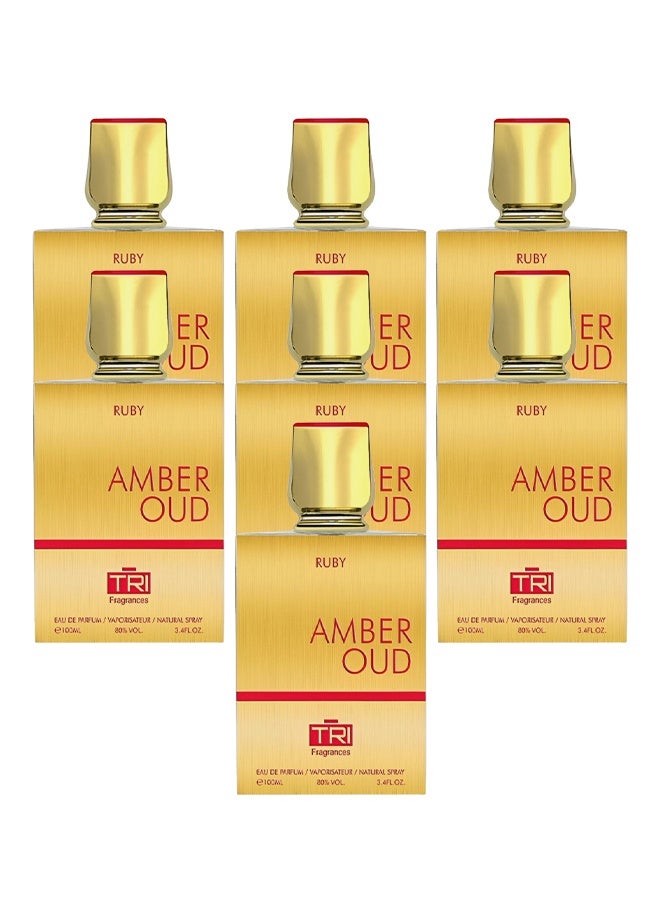 عطور TRI 7 قطع عطر عنبر عود روبي للجنسين 100 مل - Image 1