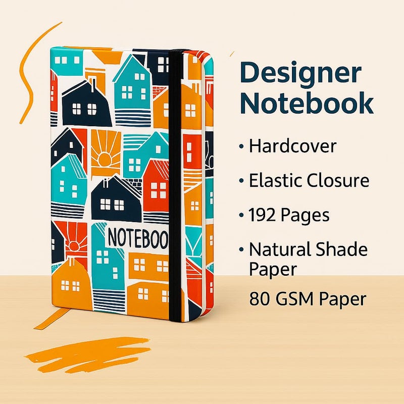 COI دفتر ملاحظات أنيق بحجم A5 – 5.5×8.5 بوصة بدون خطوط مع 192 صفحة متميزة 80 جرام، شريط مرن واثنان من علامات الصفحات للخطط اليومية والرسم. - Image 4