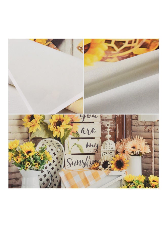 NIBEMINENT Photography Background with Flowers Pattern Photo Studio Prop for Portrait and Party Decoration 2.1 x 1.5m Multicolour - Image 3