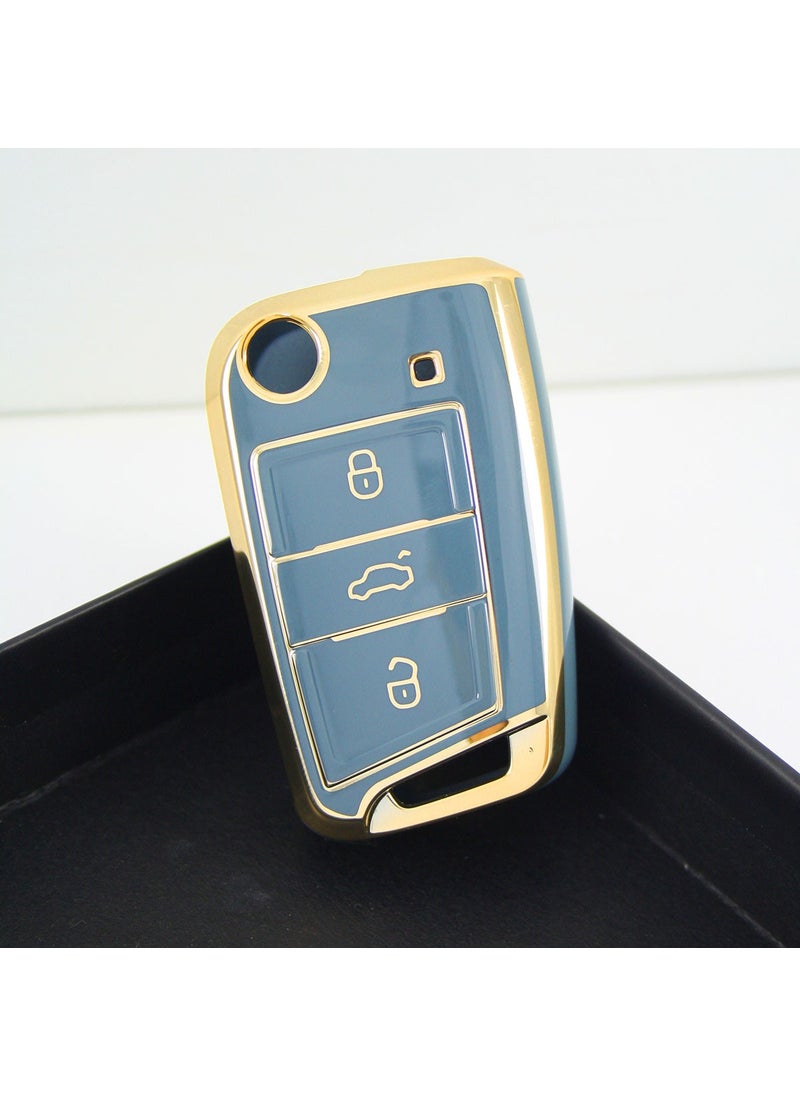 Tekno Dev Market Volkswagen-Seat-Skoda MQB Flip Gray Silicone Key Case  - Image 5