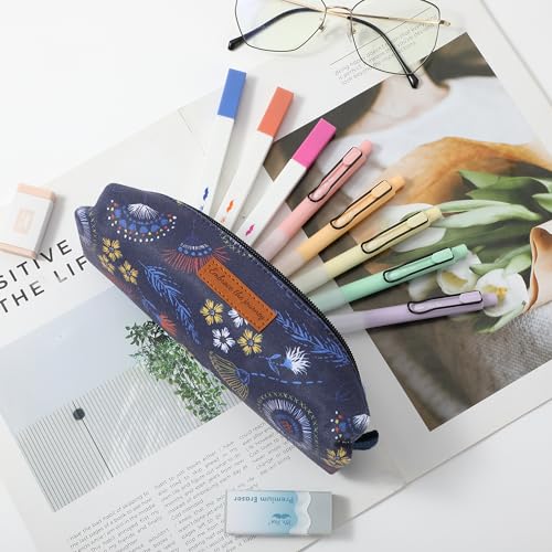 Mr. Pen- Cute Pencil Case Pouch, Navy Blue Color, Multipurpose Canvas Bible Pencil Pouch - Image 5