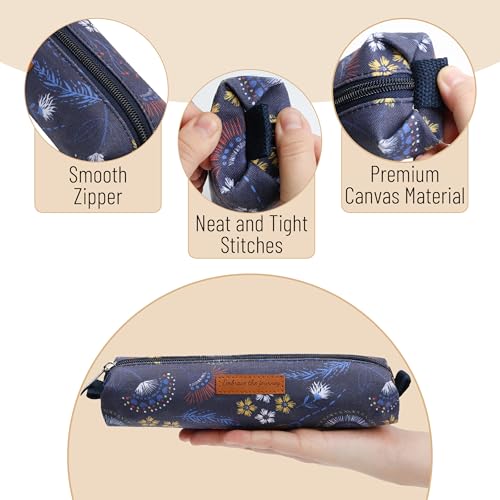 Mr. Pen- Cute Pencil Case Pouch, Navy Blue Color, Multipurpose Canvas Bible Pencil Pouch - Image 4