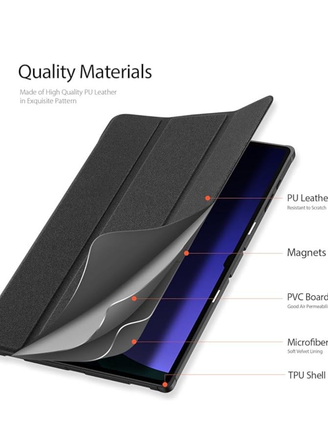 DUX DUCIS Case for Lenovo Tab P12 5G 12.7 Inch (2023), Ultra-thin and Lightweight Vertical Protective Case, PC+PU Material Protective Case for Tab P12 - Image 2