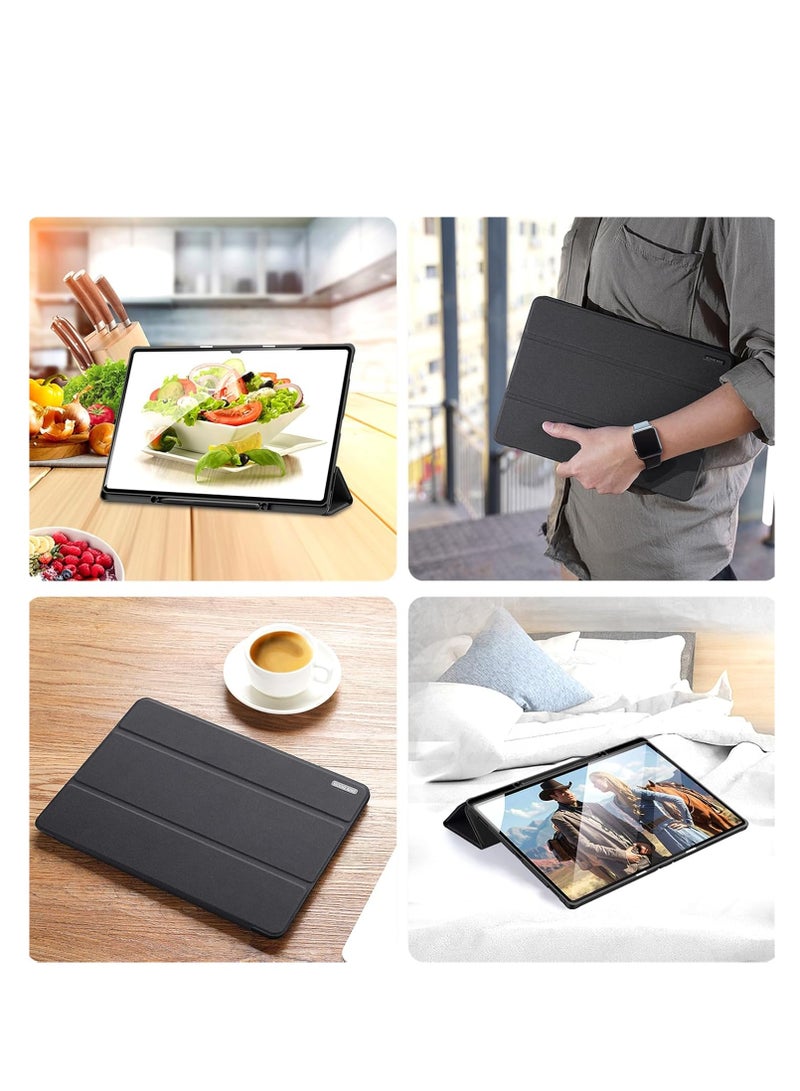 DUX DUCIS Case for Lenovo Tab P12 5G 12.7 Inch (2023), Ultra-thin and Lightweight Vertical Protective Case, PC+PU Material Protective Case for Tab P12 - Image 3
