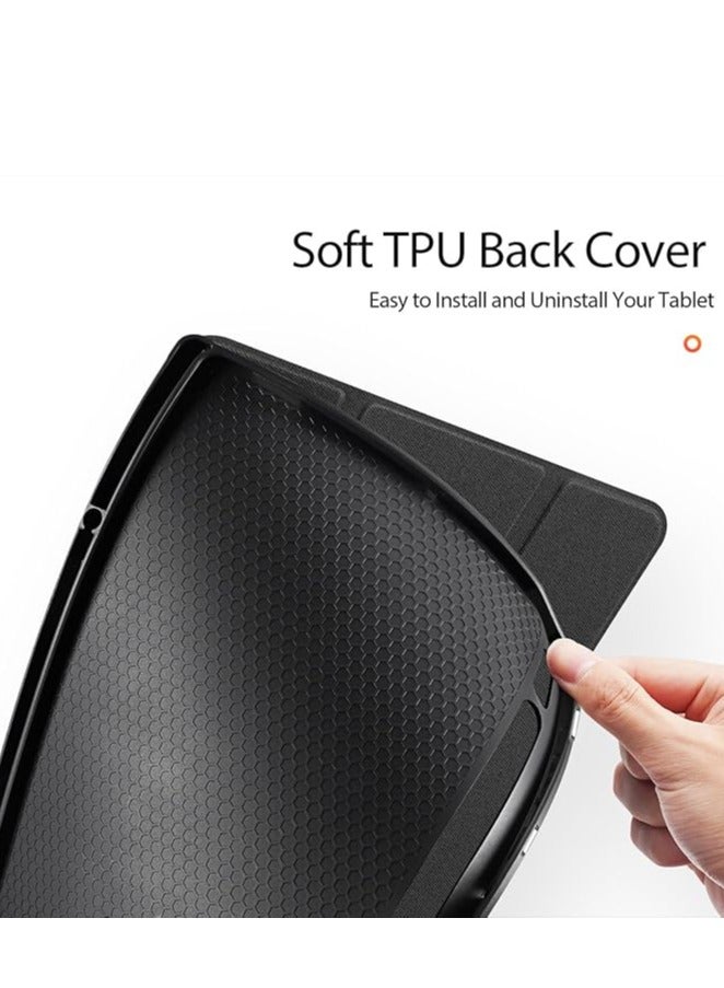 DUX DUCIS Case for Lenovo Tab P12 5G 12.7 Inch (2023), Ultra-thin and Lightweight Vertical Protective Case, PC+PU Material Protective Case for Tab P12 - Image 5