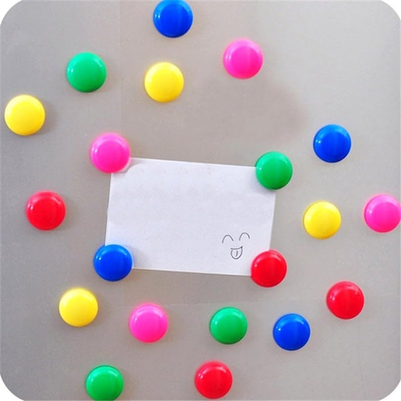 Oblivion Colorful Translucent Magnet for Magnetic White-Boards - Stick Notes, Photos, Charts and More (Pack of 10) - Image 5