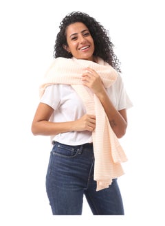 Large Woven Striped Wrap  -White * Light Orange - pzsku/Z5ED4C2686BD843197F22Z/45/_/1702466203/a708c691-2e98-4969-ad79-19572ca35189