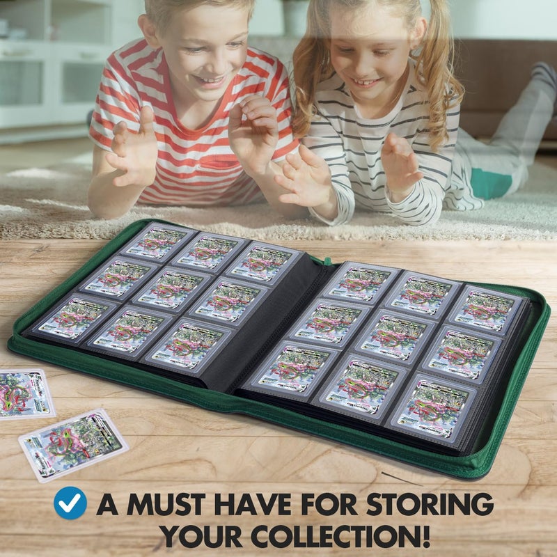 FunGuys Toploader Binder, Trading Card Binder Storage, 252 9 Pocket Top Loader Binder, Card Collection for Yugioh, MTG, TCG, Pokemon Card Folders - Image 5