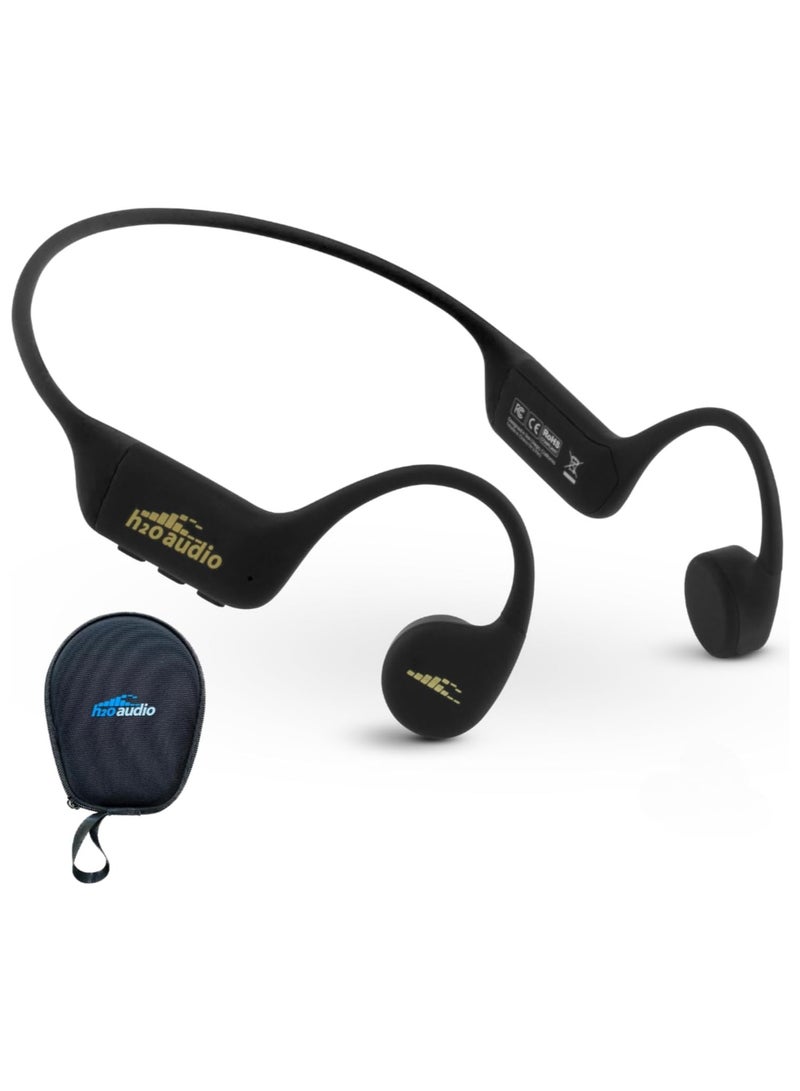 H2O Audio H2O TRI 2 Pro Multi-Sport Headphones with BT & MP3 & PLAYLIST+ - Black & Gold - Image 1