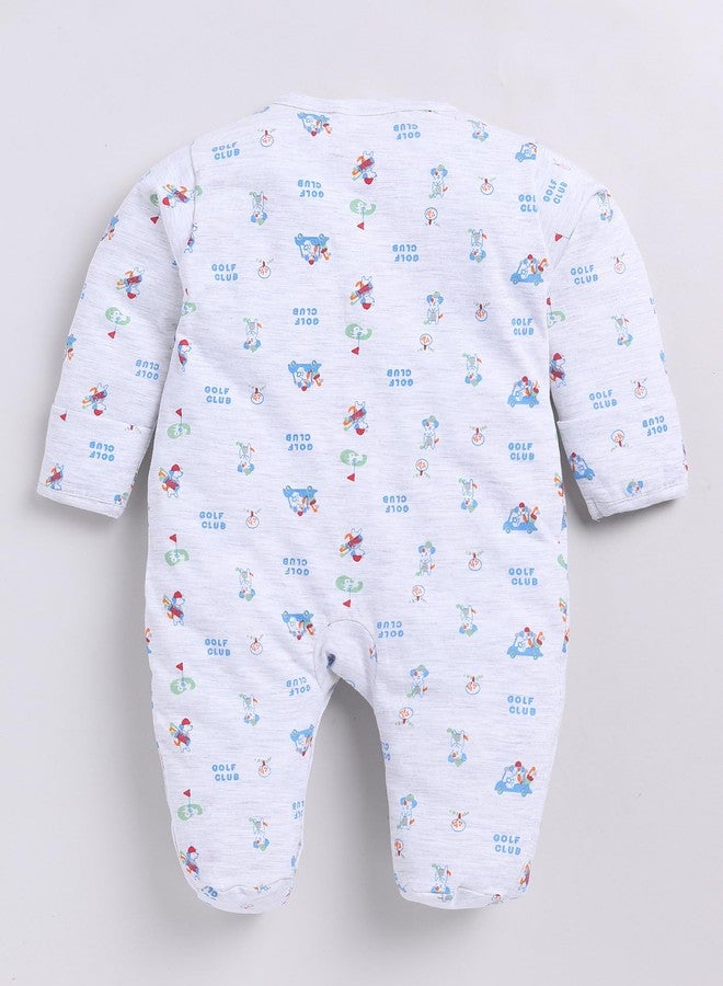Dollar Junior Tiny Crews Baby Boys & Baby Girls Shoe Romper - White, 6-9M - Image 2