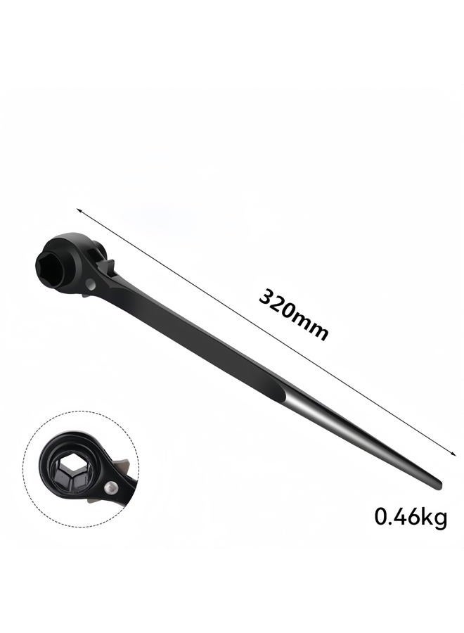 Funitric Ratchet Podger Spanner Erecting Scaffold Tool Wrench Spanner 19mm x 21mm - Image 4