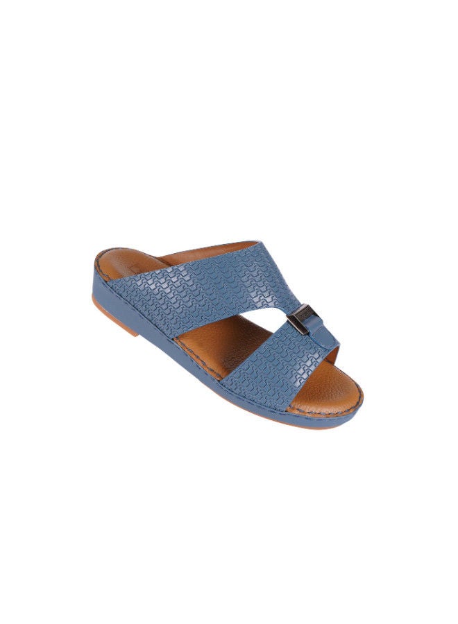 barjeel uno Barjeel Uno Boys Arabic Slippers 008-3346 BBSP1-54-Blue  - Image 1
