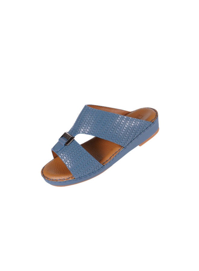 barjeel uno Barjeel Uno Boys Arabic Slippers 008-3346 BBSP1-54-Blue  - Image 3