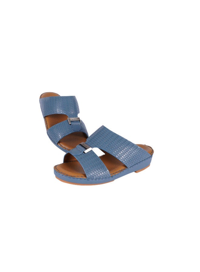 barjeel uno Barjeel Uno Boys Arabic Slippers 008-3346 BBSP1-54-Blue  - Image 2