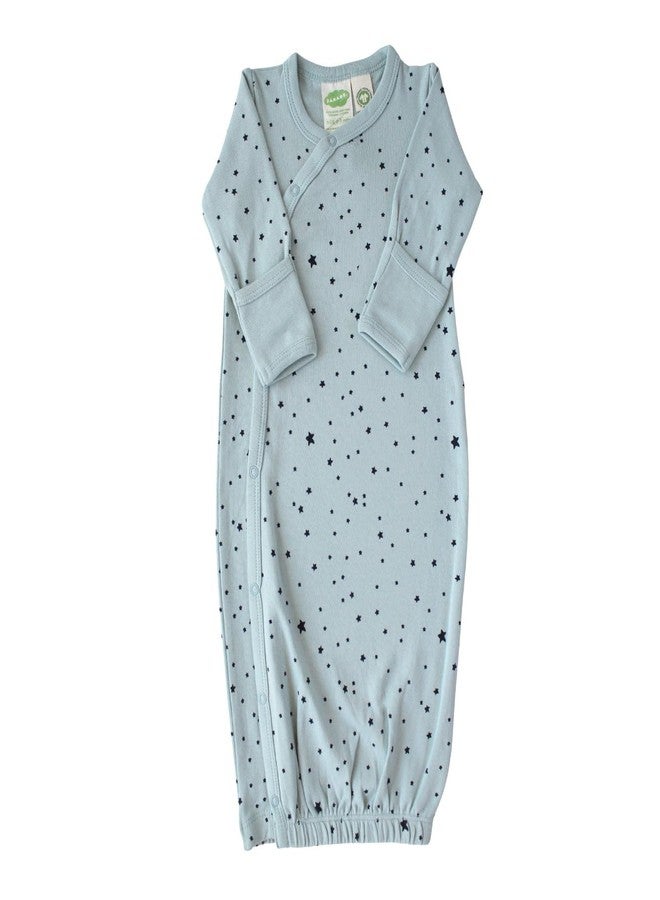 PARADE Organic Gowns - Signature Prints Navy Stars 0-3 Months - Image 1