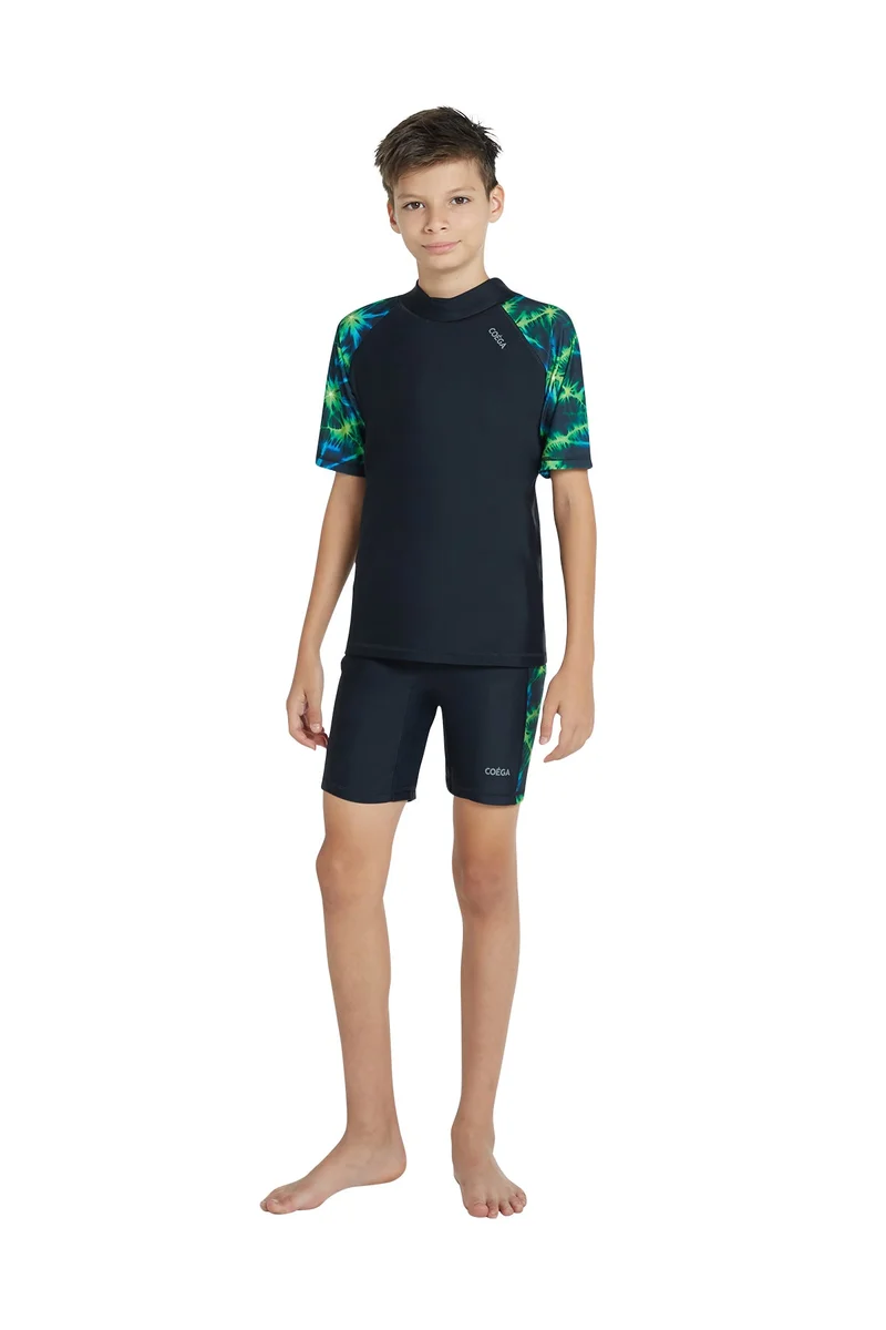 COEGA SUNWEAR COEGA Boys Youth Two-piece Swimsuit - Nero Green Tie Dye