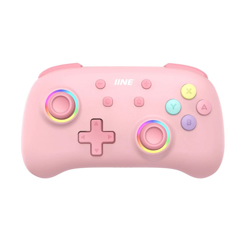 Iine Candy Pop L981 Wireless Bluetooth Wake-Up Pro Wizard Controller for Switch, Pink - Image 1
