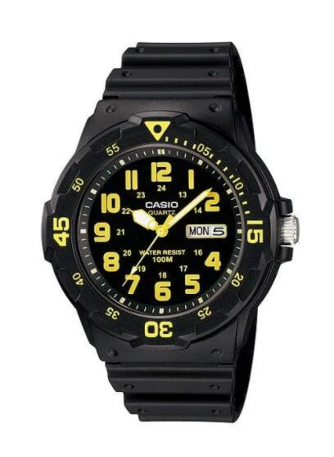 كاسيو Men's Analog Display Watch With Black Resin Strap - MRW-200H-9BVDF