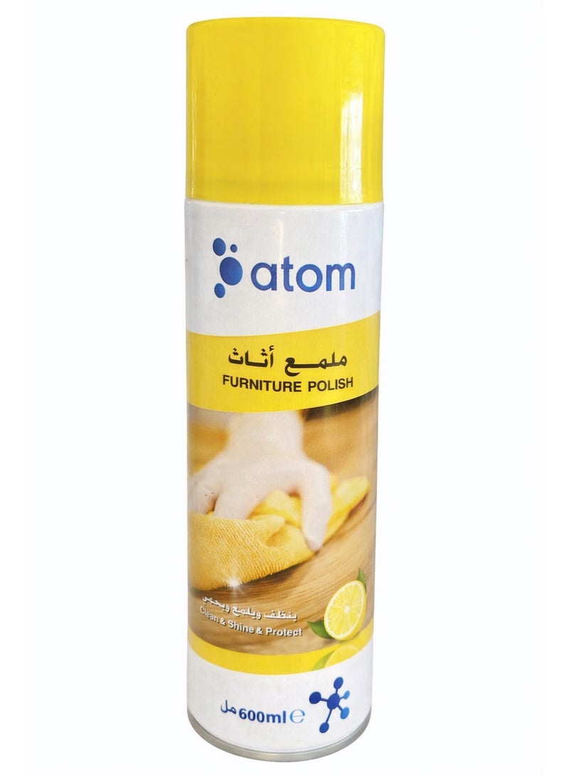 Atom Furniture Polish Spray - 600ml - Image 3