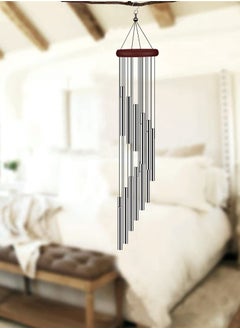 Generic Outside Wind Chimes, Wind Chimes Outdoor Clearance with 12 Aluminum Alloy Tubes and Hook, Memorial Wind Chimes Gift Decoration for Home, Patio, Garden, Outdoor  - Image 4