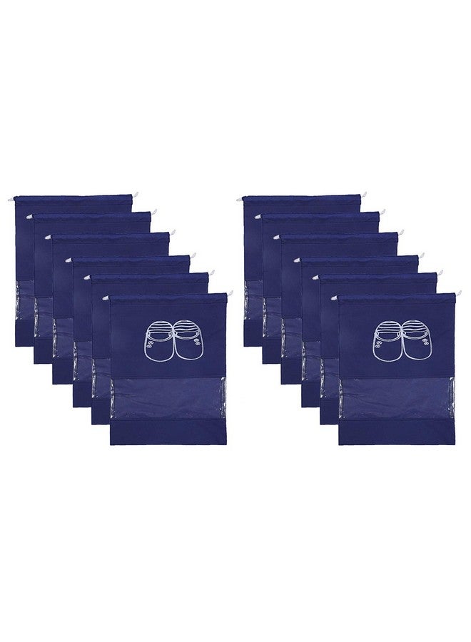 Kuber Industries Kuber Industries Non Woven 12 Pieces Shoe Cover/Shoe beg (Blue)-CTLTC15011 - Image 1