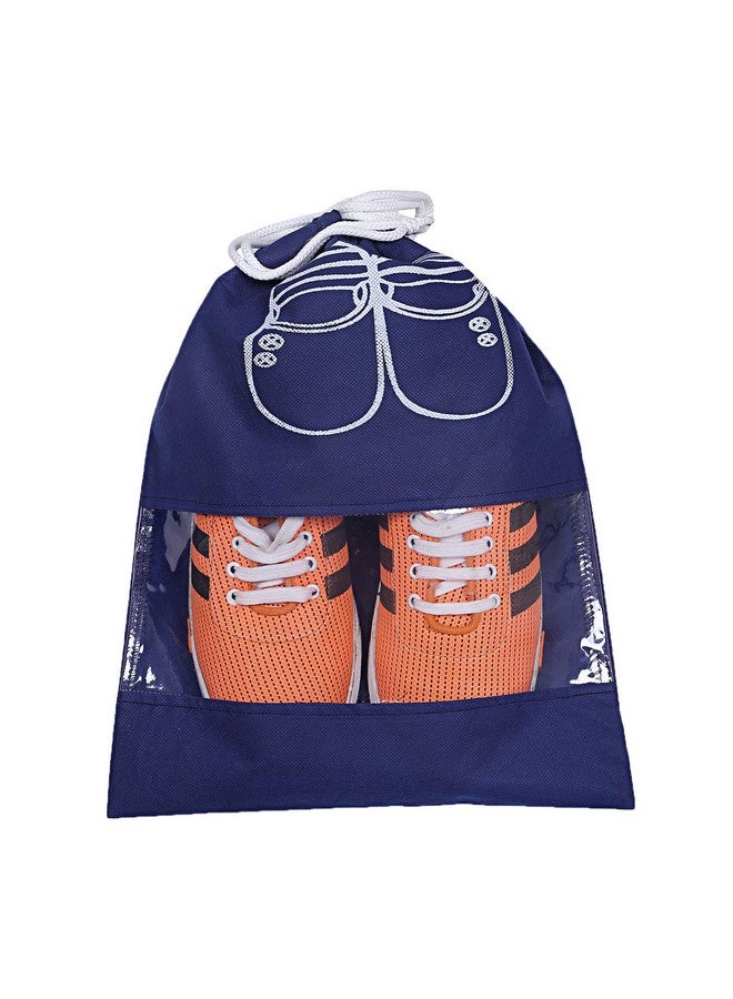 Kuber Industries Kuber Industries Non Woven 12 Pieces Shoe Cover/Shoe beg (Blue)-CTLTC15011 - Image 2