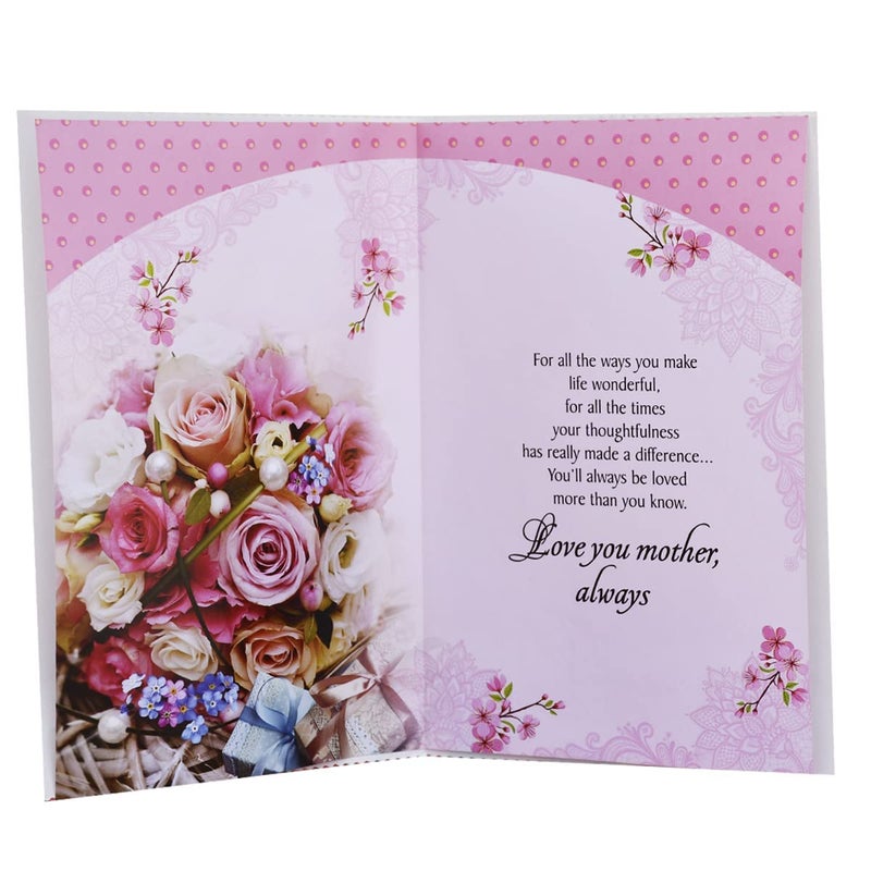 Saugat Traders Saugat Traders Best Gift for Mom - Greeting Card, Hand Wallet/Purse and 2 Chocolates - Birthday - Anniversary - Mothers Day - Unique Gift for Mother, Maa, Mummy - Image 4