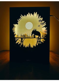 LightMask - Beyond Imagination Kerala Festival 3D Shadow Box 116x156 Inch LED Photo Frame Illuminated Light Art Dcor LED Night Light Painting Decoration LED Wall Art Traditional Festival Lamp Light Up Artwork  - Image 1