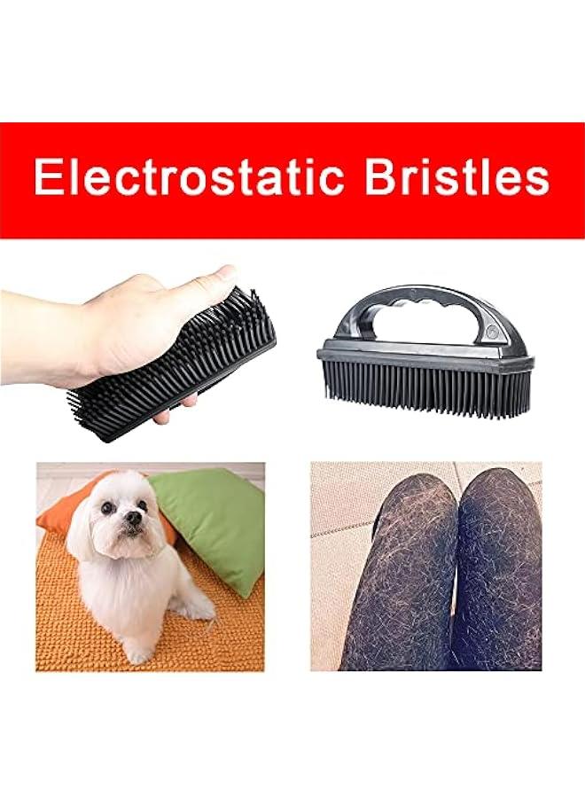 Silicone Pet Hair Remover Brush for Cleaning and Grooming Home Black color Fur and Lint Removal Tool - Image 5