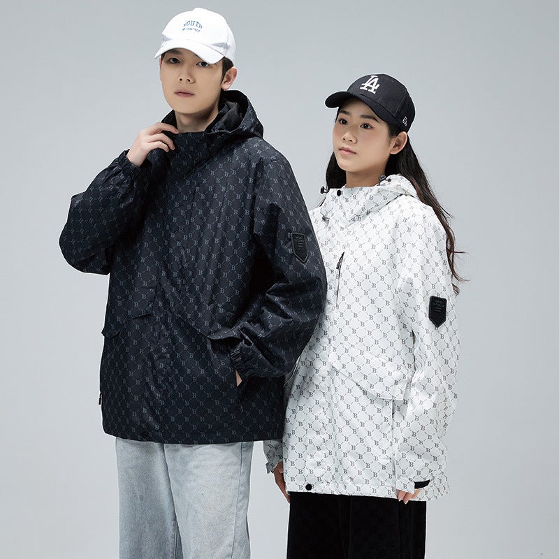 Outdoor Casual Jacket Couple Spring & Fall Fashionable Thin Moisture-Wicking Tops For Men And Women With Hooded Jackets 2318 - Image 2