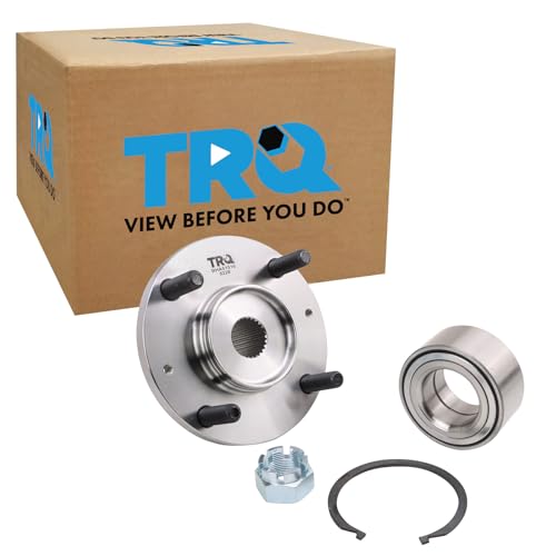 TRQ Front Driver Side Passenger Side Wheel Bearing Hub Kit with ABS Sensor Compatible with 20042009 Kia Spectra 20052009 Spectra5 - Image 1