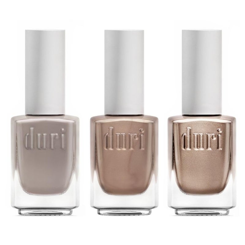 duri Nail Polish, GBD202 Neutrals with Flare, Shades of Neutrals, Classic, Full Coverage, Glossy, Solids and Metallic, Fast Drying, Long Lasting, Easy at Home Application Cosmetics - Image 1