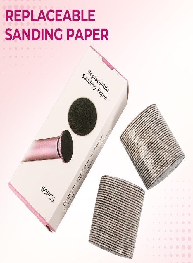 Krofaue 60 PCS Replaceable Sandpaper Discs - 80 & 100 Grit Pad Refills for Electric Foot File Callus Remover - Dead Skin and Calluses Removal - Image 5