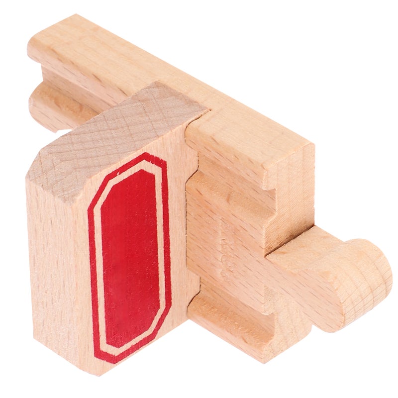 2Pcs Train Stop Track Toy Train Scene Track Prop Railway Train Track Piece - Image 1