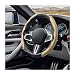LoyaForba Car Steering Wheel Cover Universal 15 Inch Leather Segmented Auto Steering Wheel Protector AntiSlip and Soft Breathable Car Interior Accessories for Most Vehicle SUV Truck Beige - Image 2