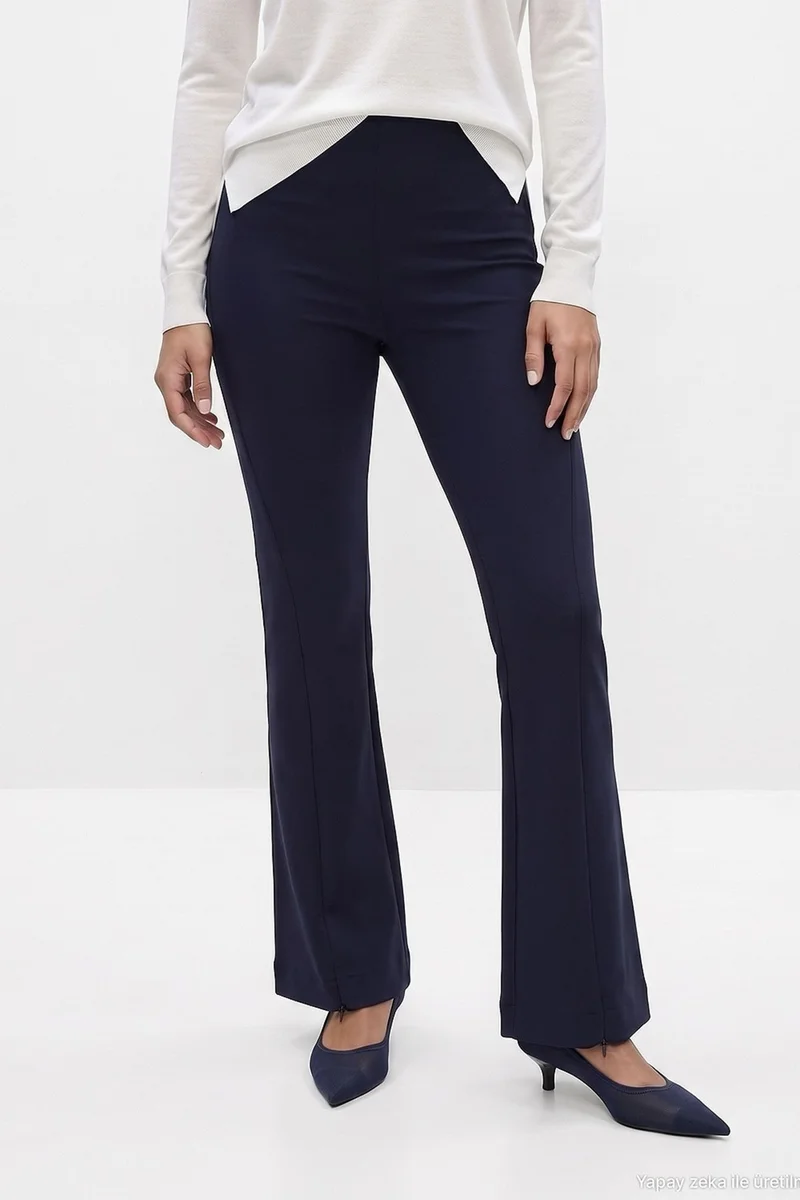 Dilvin Navy Blue DILVIN Women's Straight-Leg Pants for Women | Best Price UAE