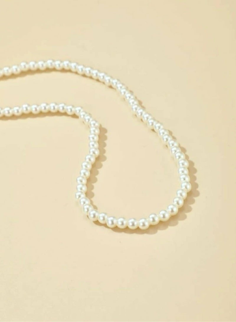 اكسوارات ار ايه عقد من اللؤلؤ (لولى)  اوف وايت - Image 3