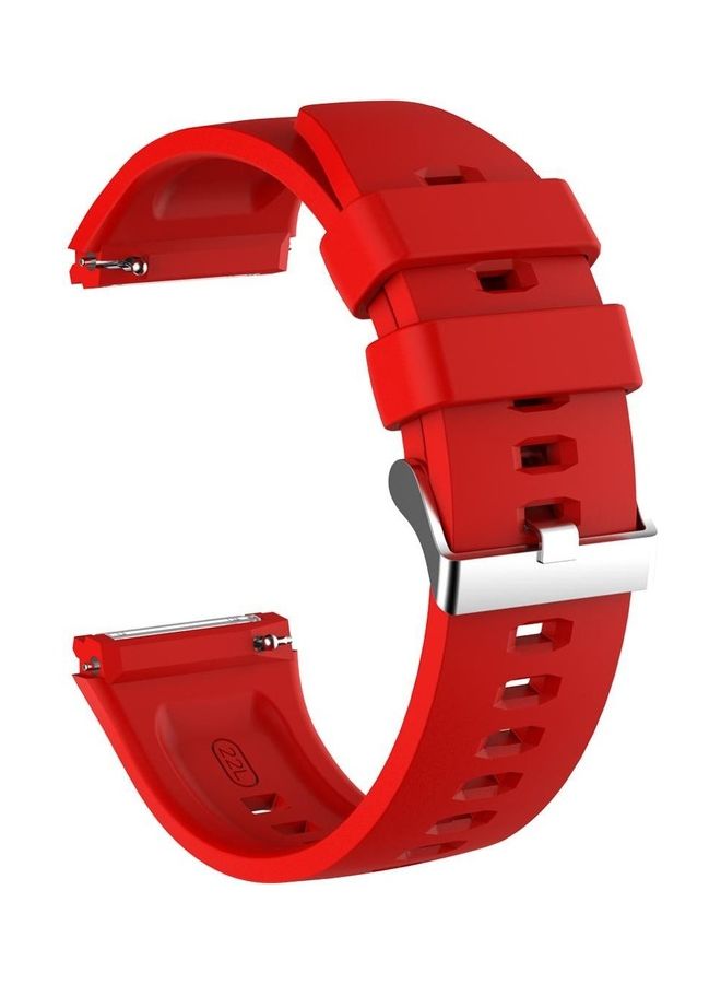 NIBEMINENT Replacement Silicone Watch Band For Huawei GT2E Red - Image 1