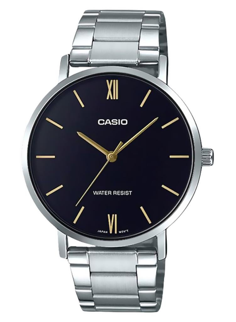 CASIO Men Water Resistant Analog Watch MTP-VT01D-1BUDF - 40 mm - Silver - Image 1