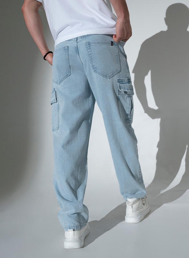 Hubberholme Mid Rise Regular Fit Jeans with Cargo Pockets - Image 3