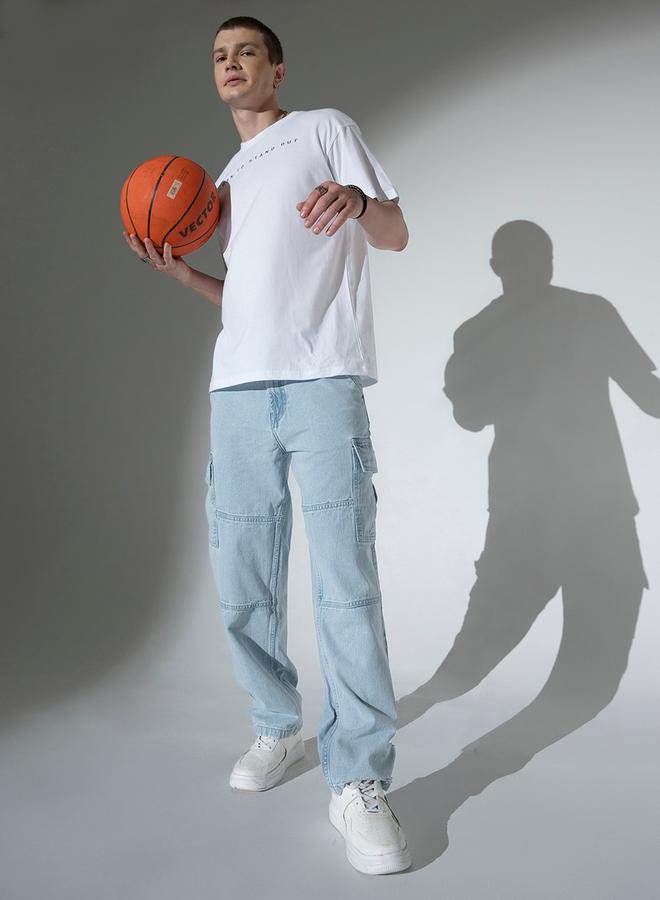 Hubberholme Mid Rise Regular Fit Jeans with Cargo Pockets - Image 1