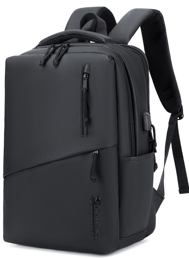 RAHALA RAL816 Fashionable Laptop Backpack (15.6") - Slim Design, Waterproof with USB Charging Port - Perfect for Work, Travel, and College - Image 1
