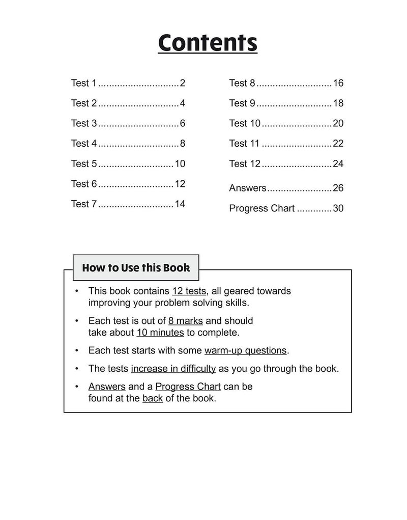 اختبارات الرياضيات لمدة 10 دقائق للصف الثاني - حل المشكلات - Image 1