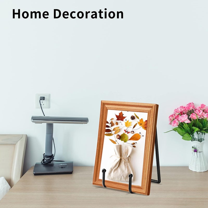 Decolore ديكولور 5 قطع حامل عرض 4.5 بوصة من الحديد الأسود لحامل الأطباق، حامل أطباق للصور، الأطباق الزخرفية، حامل الصور، الأعمال الفنية، إطارات الصور - Image 5