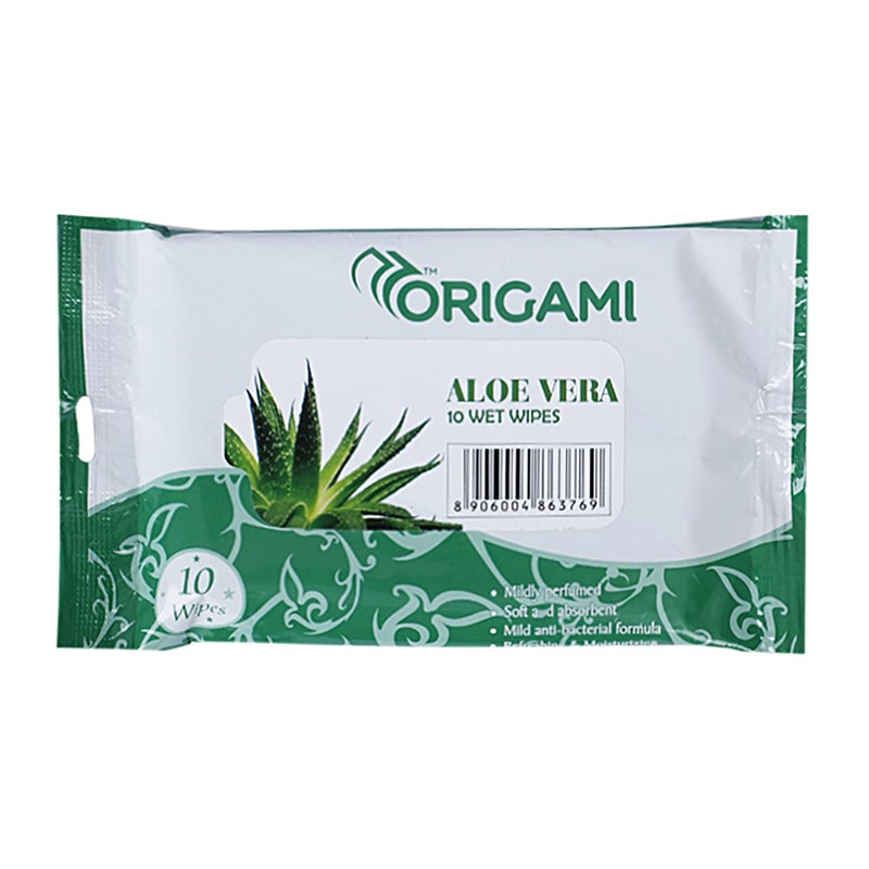 Origami Wet Wipes/Wet Tissue/Wet Facial Tissue - 15x20cm- 10 Pulls Per Pack - Pack of 10-100 Wipes - Assorted Fragrances - Image 5