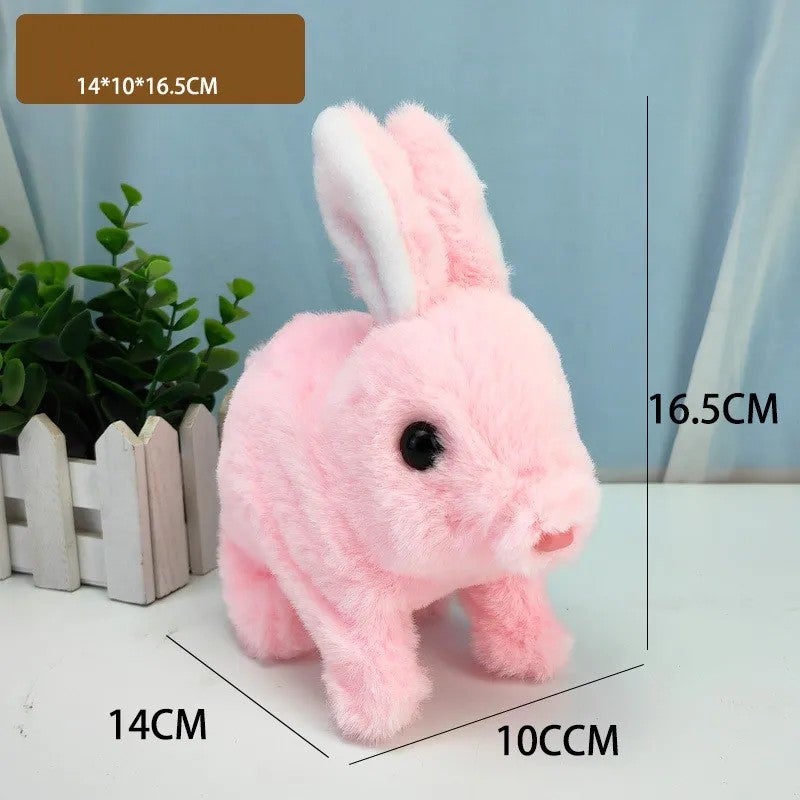 Y&D Stuffed Animal Toys Electric Rabbit Walk and Shake Ears with Sound for Bunny Plush Toys Kids - Image 1
