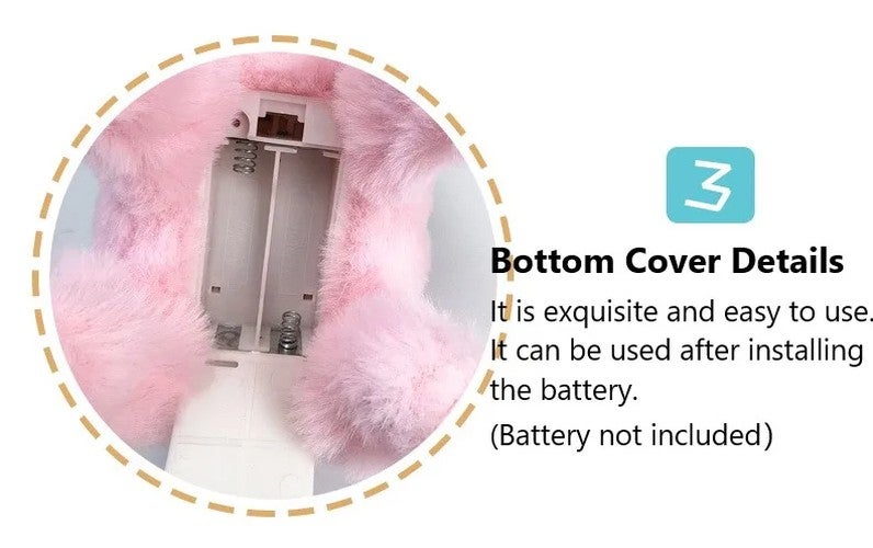 Y&D Stuffed Animal Toys Electric Rabbit Walk and Shake Ears with Sound for Bunny Plush Toys Kids - Image 5