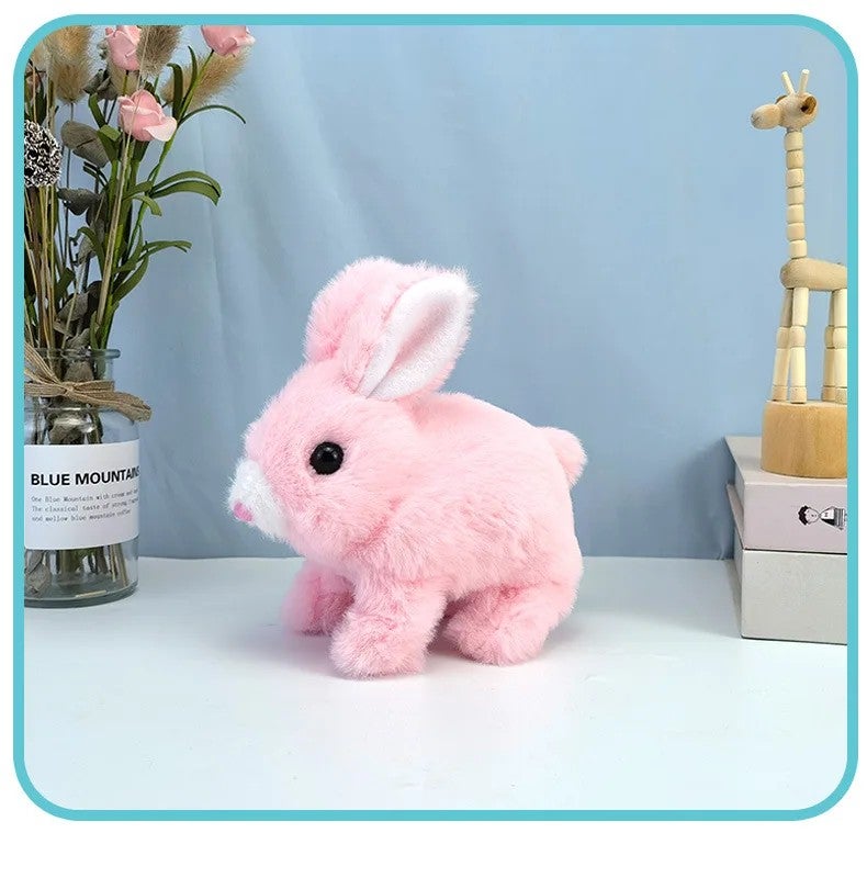 Y&D Stuffed Animal Toys Electric Rabbit Walk and Shake Ears with Sound for Bunny Plush Toys Kids - Image 4